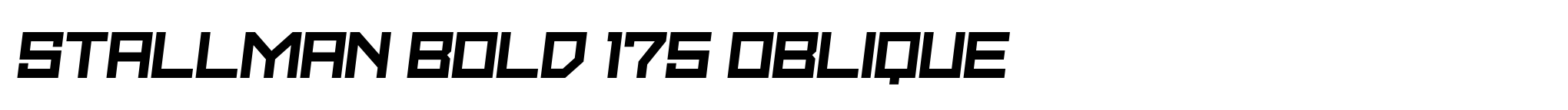 Stallman Bold 175 Oblique image